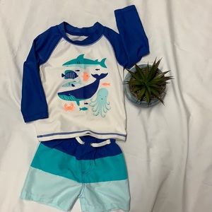 Infant boys Carter’s swim set 9M
